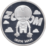 MARVEL SILVER PLATED IRON MAN TOKEN ( PROOF ) - OTHER TOKENS - Cambridgeshire Coins