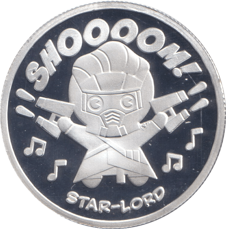 MARVEL SILVER PLATED STAR - LORD TOKEN ( PROOF ) - OTHER TOKENS - Cambridgeshire Coins