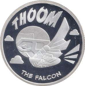 MARVEL SILVER PLATED THE FALCON TOKEN ( PROOF ) - OTHER TOKENS - Cambridgeshire Coins