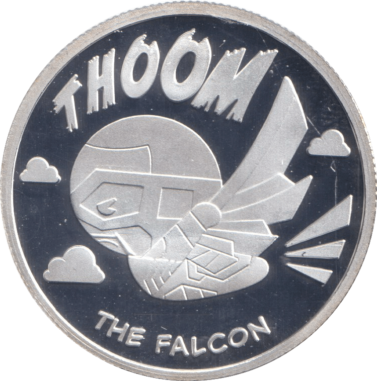 MARVEL SILVER PLATED THE FALCON TOKEN ( PROOF ) - OTHER TOKENS - Cambridgeshire Coins
