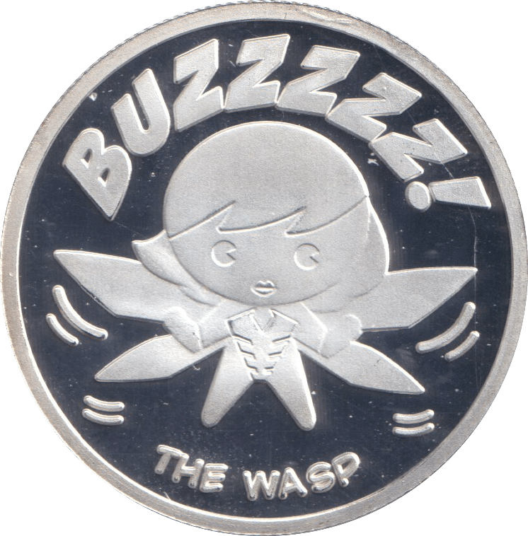 MARVEL SILVER PLATED THE WASP TOKEN ( PROOF ) - OTHER TOKENS - Cambridgeshire Coins