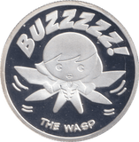MARVEL SILVER PLATED THE WASP TOKEN ( PROOF ) - OTHER TOKENS - Cambridgeshire Coins