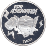 MARVEL SILVER PLATED THOR TOKEN ( PROOF ) - OTHER TOKENS - Cambridgeshire Coins