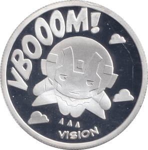 MARVEL SILVER PLATED VISION TOKEN ( PROOF ) - OTHER TOKENS - Cambridgeshire Coins