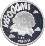 MARVEL SILVER PLATED VISION TOKEN ( PROOF ) - OTHER TOKENS - Cambridgeshire Coins