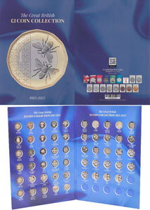NEW 2025 UK £1 COIN HUNT ALBUM - Coin Album - Cambridgeshire Coins