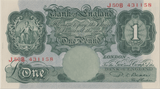 ONE POUND BANKNOTE BANK OF ENGLAND BEALE £1 - 121 - £1 BANKNOTE - Cambridgeshire Coins