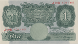 ONE POUND BANKNOTE BANK OF ENGLAND BEALE £1 - 123 - £1 BANKNOTE - Cambridgeshire Coins