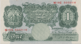 ONE POUND BANKNOTE BANK OF ENGLAND BEALE £1 - 129 - £1 BANKNOTE - Cambridgeshire Coins