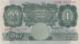 ONE POUND BANKNOTE BANK OF ENGLAND BEALE £1 - 131 - £1 BANKNOTE - Cambridgeshire Coins