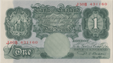 ONE POUND BANKNOTE BANK OF ENGLAND BEALE £1 - 133 - £1 BANKNOTE - Cambridgeshire Coins