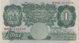 ONE POUND BANKNOTE BANK OF ENGLAND BEALE £1 - 136 - £1 BANKNOTE - Cambridgeshire Coins