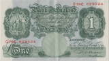 ONE POUND BANKNOTE BANK OF ENGLAND BEALE £1 - 143 - £1 BANKNOTE - Cambridgeshire Coins