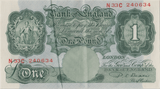 ONE POUND BANKNOTE BANK OF ENGLAND BEALE £1 - 145 - £1 BANKNOTE - Cambridgeshire Coins