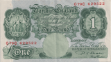 ONE POUND BANKNOTE BANK OF ENGLAND BEALE £1 - 152 - £1 BANKNOTE - Cambridgeshire Coins