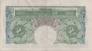 ONE POUND BANKNOTE BANK OF ENGLAND BEALE £1 - 156 - £1 BANKNOTE - Cambridgeshire Coins