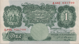 ONE POUND BANKNOTE BANK OF ENGLAND BEALE £1 - 157 - £1 BANKNOTE - Cambridgeshire Coins