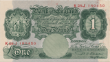 ONE POUND BANKNOTE BANK OF ENGLAND BEALE £1 - 161 - £1 BANKNOTE - Cambridgeshire Coins