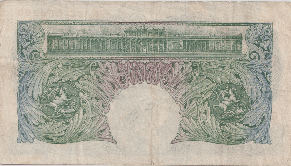 ONE POUND BANKNOTE BANK OF ENGLAND BEALE £1 - 163 - £1 BANKNOTE - Cambridgeshire Coins