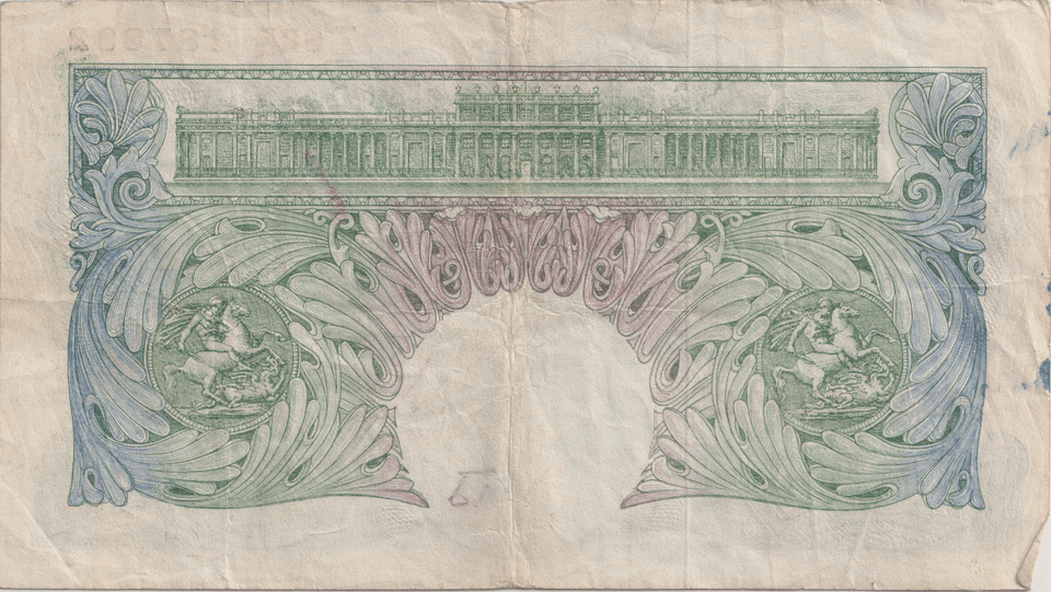 ONE POUND BANKNOTE BANK OF ENGLAND BEALE £1 - 168 - £1 BANKNOTE - Cambridgeshire Coins