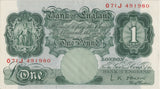 ONE POUND BANKNOTE BANK OF ENGLAND O'BRIEN £1 - 26 - £1 BANKNOTE - Cambridgeshire Coins