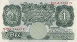 ONE POUND BANKNOTE BANK OF ENGLAND O'BRIEN £1 - 35 - £1 BANKNOTE - Cambridgeshire Coins