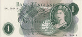 ONE POUND BANKNOTE BANK OF ENGLAND O'BRIEN £1 - 66 - £1 BANKNOTE - Cambridgeshire Coins
