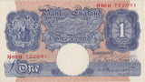 ONE POUND BANKNOTE BANK OF ENGLAND PEPPIATT £1 - 115 - £1 BANKNOTE - Cambridgeshire Coins