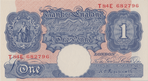 ONE POUND BANKNOTE BANK OF ENGLAND PEPPIATT £1 - 178 - £1 BANKNOTE - Cambridgeshire Coins