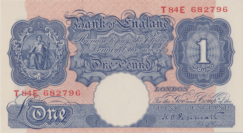 ONE POUND BANKNOTE BANK OF ENGLAND PEPPIATT £1 - 178 - £1 BANKNOTE - Cambridgeshire Coins