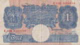 ONE POUND BANKNOTE BANK OF ENGLAND PEPPIATT £1 - 191 - £1 BANKNOTE - Cambridgeshire Coins