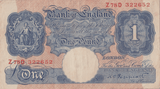 ONE POUND BANKNOTE BANK OF ENGLAND PEPPIATT £1 - 195 - £1 BANKNOTE - Cambridgeshire Coins