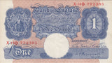 ONE POUND BANKNOTE BANK OF ENGLAND PEPPIATT £1 - 65 - £1 BANKNOTE - Cambridgeshire Coins