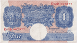 ONE POUND BANKNOTE BANK OF ENGLAND PEPPIATT £1-205 - £1 BANKNOTE - Cambridgeshire Coins
