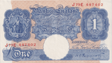 ONE POUND BANKNOTE BANK OF ENGLAND PEPPIATT £1-65 - £1 BANKNOTE - Cambridgeshire Coins