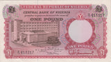 ONE POUND BANKNOTE NIGERIA REF 107 - World Banknotes - Cambridgeshire Coins