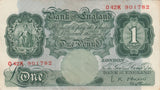 ONE POUND BANKNOTE O'BRIEN REF £1-67 - £1 BANKNOTE - Cambridgeshire Coins