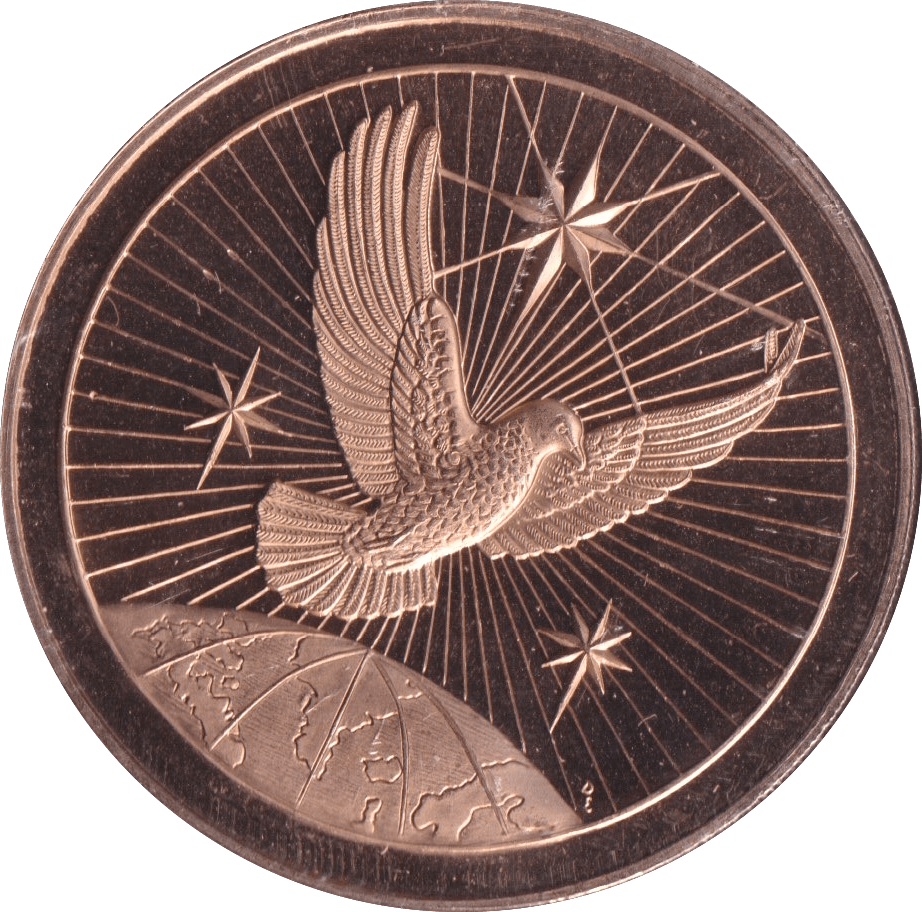PEACE ON EARTH COIN F203 - WORLD COINS - Cambridgeshire Coins