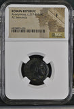 ROMAN REPUBLIC ANONYMOUS , c.217 - 215 BC AE SEMUNCIA F NGC ANCIENTS - NGC OTHER COINS - Cambridgeshire Coins