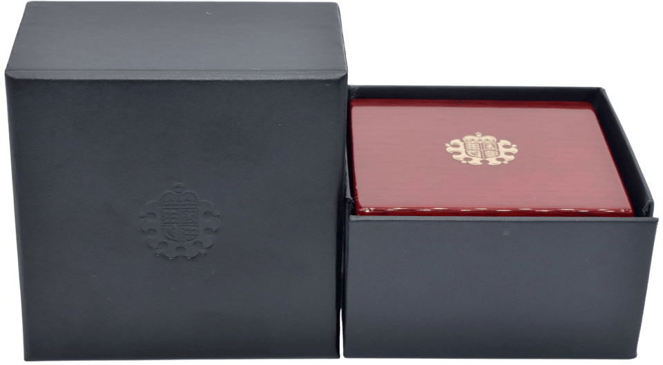 ROYAL MINT FULL SOVEREIGN MAHOGANY COIN BOX WITH CAPSULE - Coin Holders - Cambridgeshire Coins