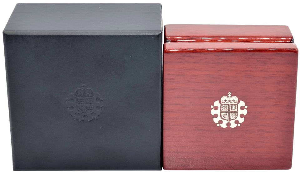 ROYAL MINT FULL SOVEREIGN MAHOGANY COIN BOX WITH CAPSULE - Coin Holders - Cambridgeshire Coins