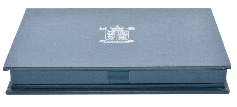 ROYAL MINT PROOF SET CASE ONLY BLUE PLASTIC / METAL CLIP - Coin Holders - Cambridgeshire Coins