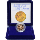 1982 GOLD PROOF HALF SOVEREIGN BOXED