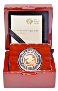 2019 GOLD PROOF HALF SOVEREIGN BOXED