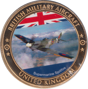 SPITFIRE COMMEMORATIVE COIN - WORLD COINS - Cambridgeshire Coins