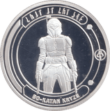 STAR WARS SILVER PLATED BO - KATAN KRYZE TOKEN ( PROOF ) - OTHER TOKENS - Cambridgeshire Coins