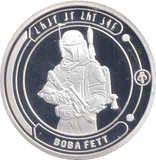 STAR WARS SILVER PLATED BOBA FETT TOKEN ( PROOF ) - OTHER TOKENS - Cambridgeshire Coins