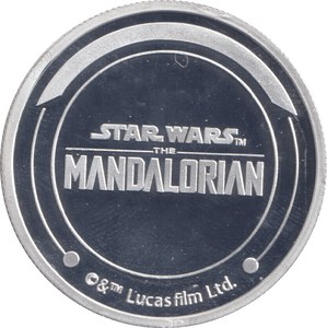 STAR WARS SILVER PLATED COVERT MANDALORIAN TOKEN ( PROOF ) - OTHER TOKENS - Cambridgeshire Coins