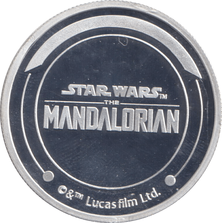 STAR WARS SILVER PLATED COVERT MANDALORIAN TOKEN ( PROOF ) - OTHER TOKENS - Cambridgeshire Coins
