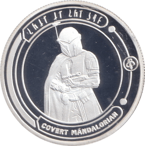 STAR WARS SILVER PLATED COVERT MANDALORIAN TOKEN ( PROOF ) - OTHER TOKENS - Cambridgeshire Coins